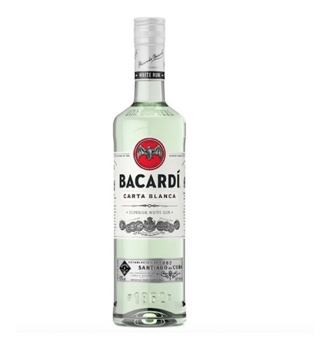 Ron Bacardi Carta Blanca 750ml - mL a $93