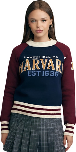 Sweater Sueter Casual Ligero Liso Mujer Harvard 1155688