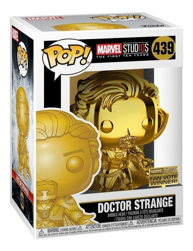 Funko Pop Doctor Strange Cromado Gold Chrome Dr Marvel Nuevo