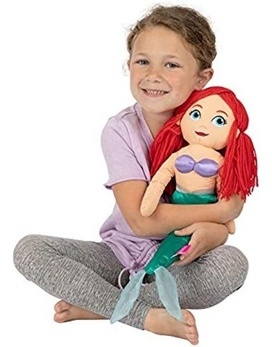 Peluche Almohada Princesa Disney Ariel Sirenita Juguete 