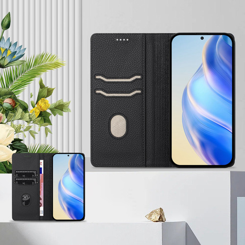 Funda De Piel Tipo Cartera Para Samsung Galaxy A30/a31/a32/a33, Estilo Empresarial, Lujoso Estampado De Guijarros, Cierre Magnético, Ranuras Para Tarj