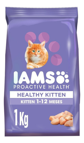 Iams Alimento Seco Para Gatito Sabor Pollo 1kg