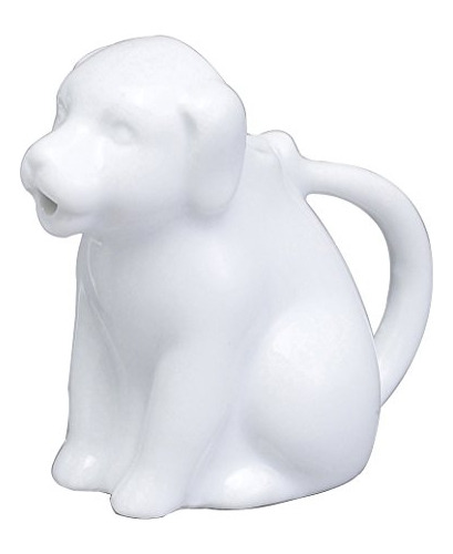 Hic Mini Cocina Crema Perro Mango Fina Porcelana Blanca...