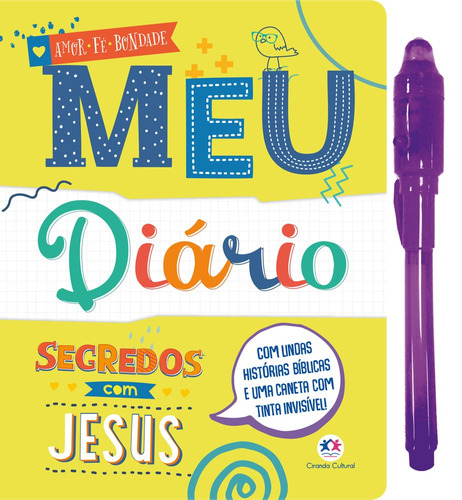 Meu diário - Segredos com Jesus, de Cultural, Ciranda. Ciranda Cultural Editora E Distribuidora Ltda., capa mole em português, 2020