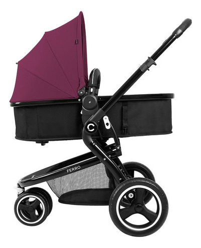 Coche Ferro 3 En 1 Carestino Jogger Mora + Accesorios