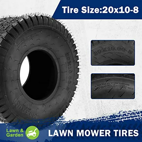 Llantas Para Cortacésped Maxauto Fox V1 20x10.00-8, Set De 2