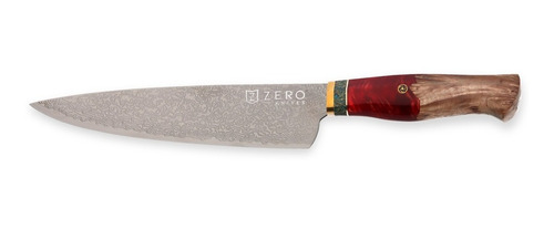 Imagen 3 de 6 de Cuchillo Acero Damasco 7,6'' - Zero Knives - Vg 10 Pro