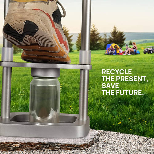 Yamagahome Can Crusher For Recycling 12 Oz - 24 Oz, Foot Aa