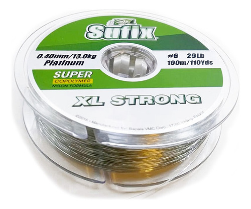 Nylon Sufix Xl Strong 0.40mm X100mts - Pesca Con Mosca