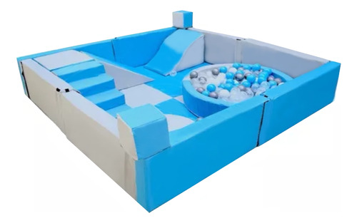 Mega Corral Infantil Color Azul Perla