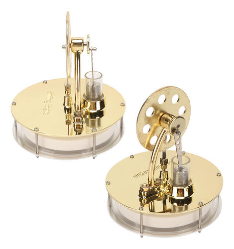 Motor Stirling Modelo D2 Golden Zinc De Baja Temperatura