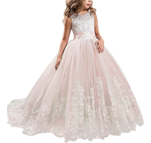 Vestido De Princesa For Celebración De Boda De Niños.