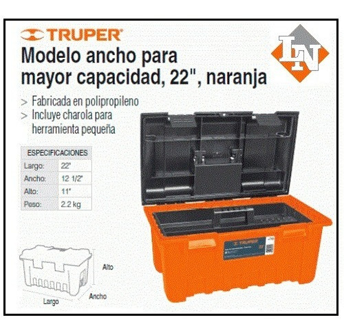 Caja De Herramientas Truper 22 - Plástico
