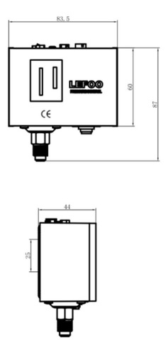 Pressostato Lf5514-03w Ar Água 2a 14 Bar Diferencial 1 A 4