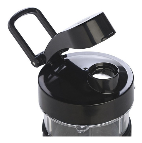 Imagen 9 de 9 de Licuadora/picadora portátil Liliana PicPlus AM312 1.2 L negra con jarra de plástico 220V - 240V