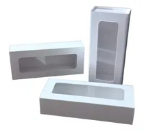 Comprar Cajitas Blancas Con Visor Para 3 Bombones \u002F Pack De 12 Unid.