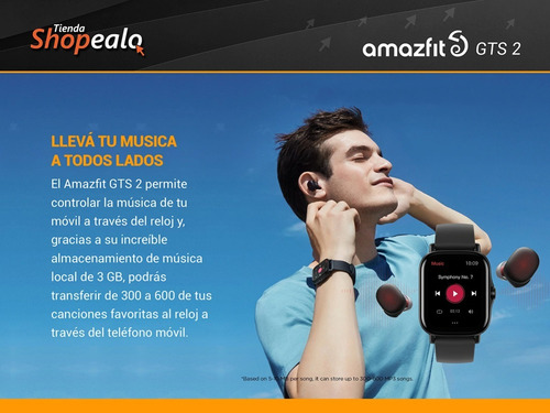 Imagen 4 de 9 de Smartwatch Xiaomi Amazfit Gts 2 Musica Llamadas Gps +cuotas