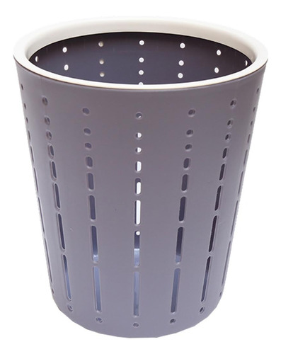 Bote Cesto Basura Plastico Oficina Cocina Hogar Resistente Color Gris