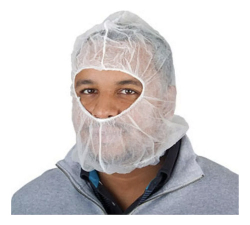 Capucha Esclavina O Balaclava Desechable Por 100 Unidades