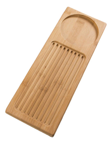 Exquisita Bandeja De Té De Bambú: Elegante Tabla 41cmx15cm