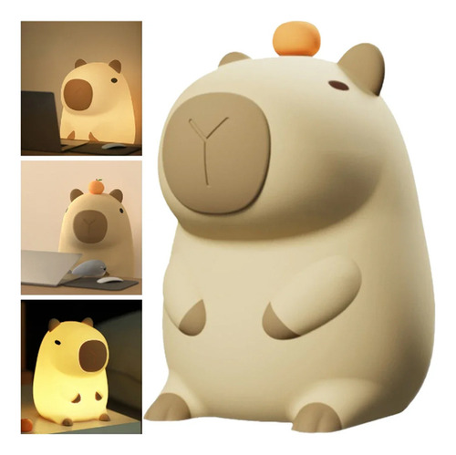 Lámpara Capybara Night Light, Bonita Lámpara De Silicona Con