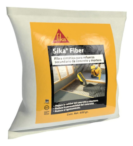 Sika Fiber Fibra Sintetica Para Refuerzo Cemento 600gr