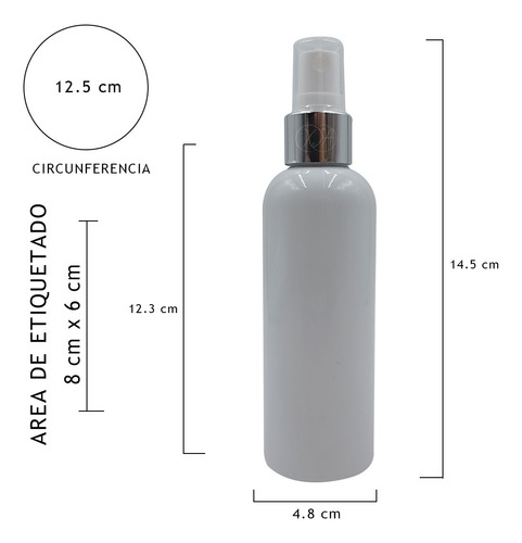Envases Blancos 100 Ml Atomizador Rociador Perfume Spray 100