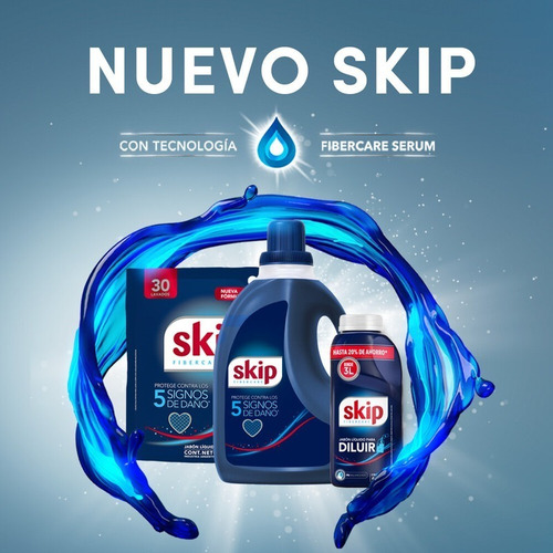Jabón Líquido Skip Regular Ph Balanceado Doypack 3l