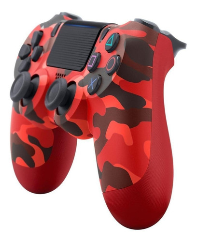 Imagen 2 de 2 de Control joystick inalámbrico Sony PlayStation Dualshock 4 red camouflage