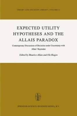 Libro Expected Utility Hypotheses And The Allais Paradox ...