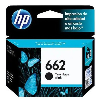 Combo 2 Cartucho Tinta Hp 662 Negro Original Cz103al Paquete