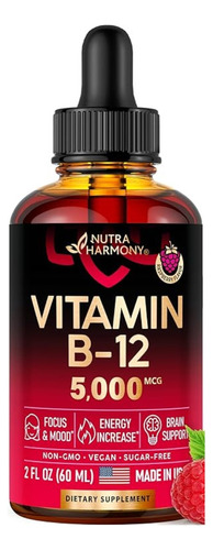 Vitamina B12 5000 Mcg Metilcobalamina Sublingual Gotas 