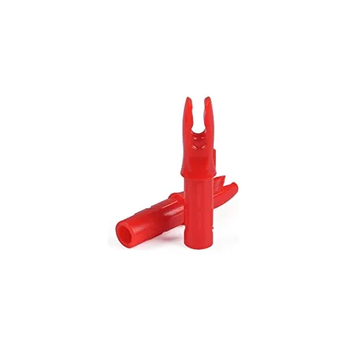 Nock Para Flecha 6.2mm Pack 30u Plastico Rojo