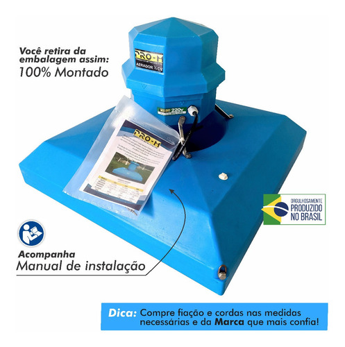 Aerador Chafariz Para Piscicultura 1 Cv - Para 1200 Mts²