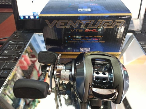 Reel Ventura 5 Marine Sports Combo Con Caña Laguna 20-40 