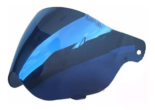 Viseira Capacete Ebf Cross Motard Azul Com Anti Risco