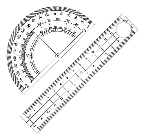 Juego De Kit De Geometría Matemática, 8 Piezas, Útiles Para