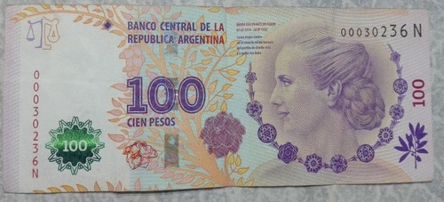 Pesos 100 Baja Numeracion