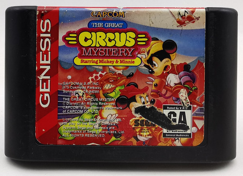 Great Circus Mystery Mickey Minnie Sega Genesis  R G Gallery