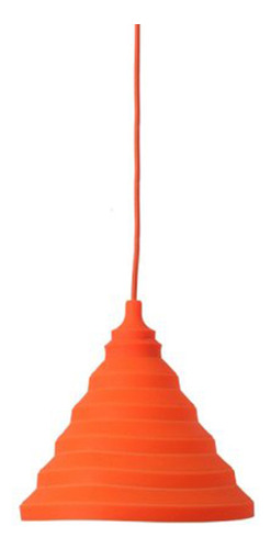 Lámpara Colgante De Silicona Colorida Naranja E27 220 V, Dis