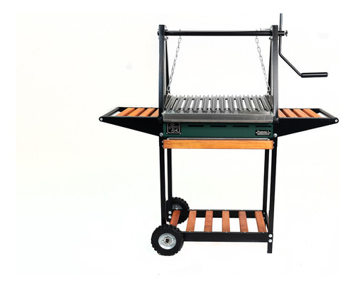 Hobby Grill Asador De Carbon Pampa I Elite, Acero Inox Color Verde