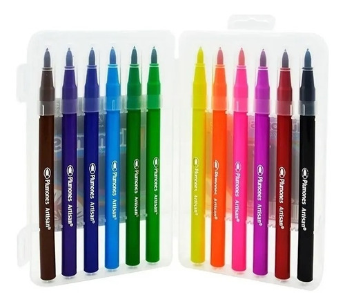 Plumon Marcador Punta Pincel Artisan X12 Dibujo Letras Acuar