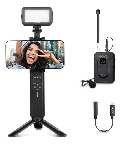 Movo Ivlog8 - Kit De Vlogging Para I/smart Con Sistema Inal.