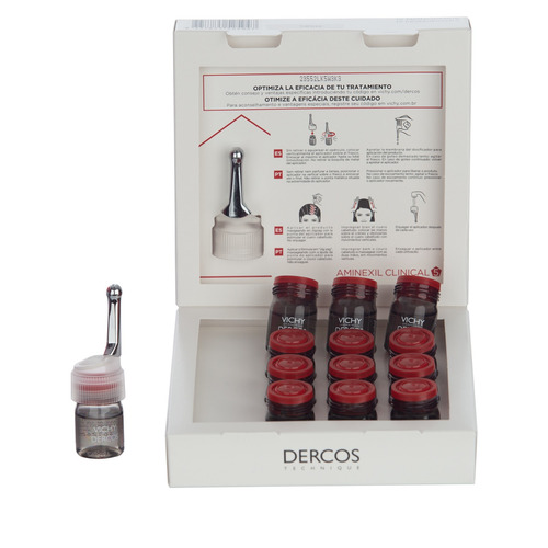 Imagen 7 de 7 de Ampolla Vichy Dercos Aminexil Clinical 5 Mujer de 72mL