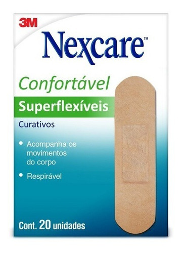 Curativo Superflexível Nexcare 19mm x 72mm com 20 Unidades
