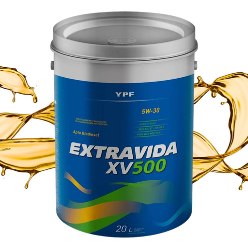 Aceite 5w30 Camion Sintetico Ypf Xv 500 20 Litros Extravida