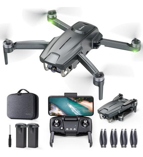Dron Mini Gps 4k Hdr Con 60 Min Vuelo, 2 Baterías, Seguimien