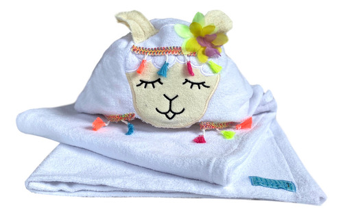 Toalla Para Niño Con Forma De Llama Blanca Unitalla