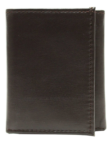 Billetera George Para Hombre, Trifold, Marrón