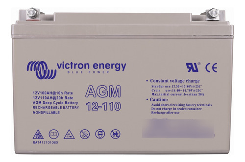 Batería 12v/110ah Agm Deep Cycle Batt /marca: Victron Energy